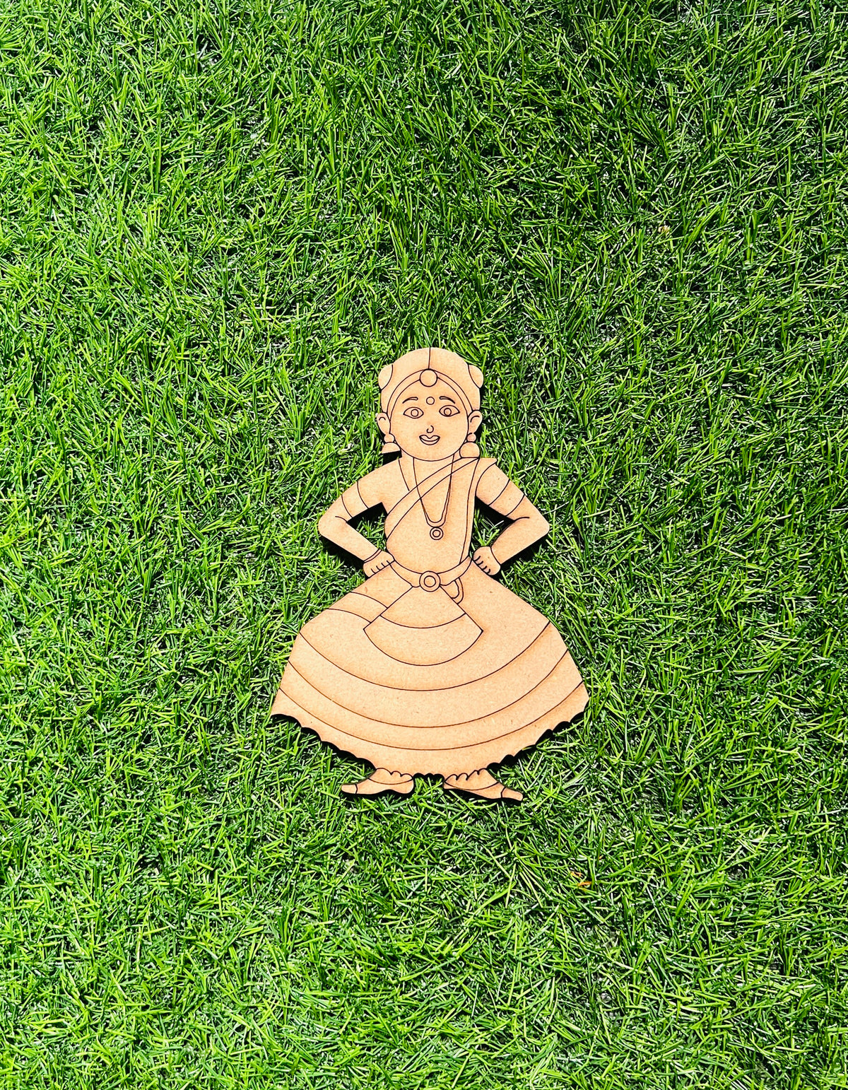 Mdf traditional dance girl shape-146