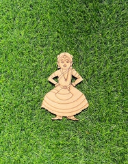 Mdf traditional dance girl shape-146