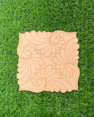 Premarked square shape fancy design MDF โ Mirror Glass World Wide