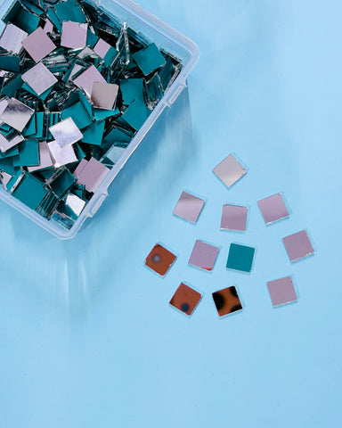 Square shape silver mirrors for art 4mm to 60mm