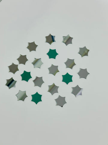 Fancy shape silver mirror 100gm