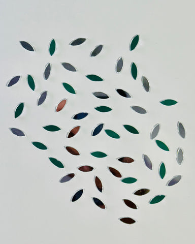 Fancy shape silver mirror 100gm