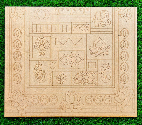 Fancy Shape MDF Premarked Base A&B -300(5.5mm)