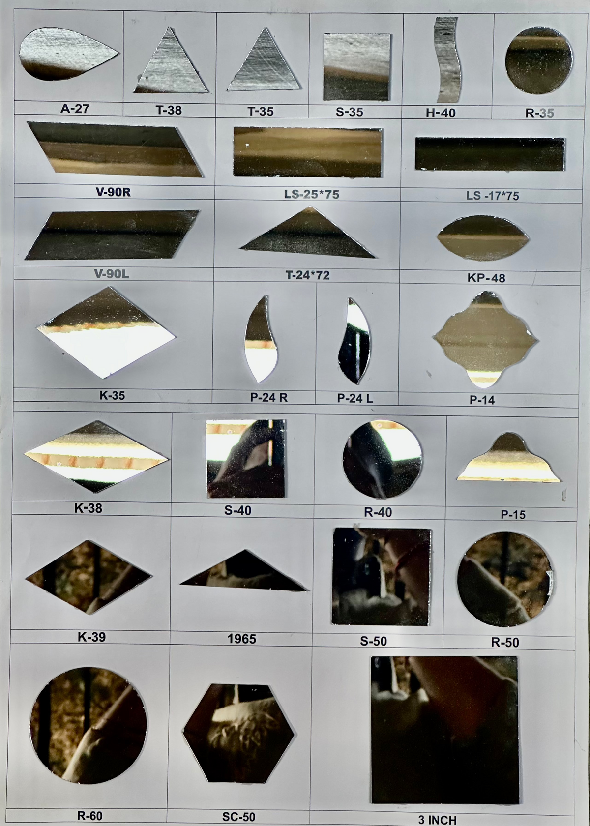 Mirrors for Event decoration Catalogue
