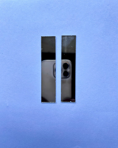 Rectangular shape silver mirrors for art