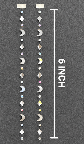 Moon & Diamond Mirror Hanging Decorative String for Lippan Art & Home Décor 6  INCH- ST-12