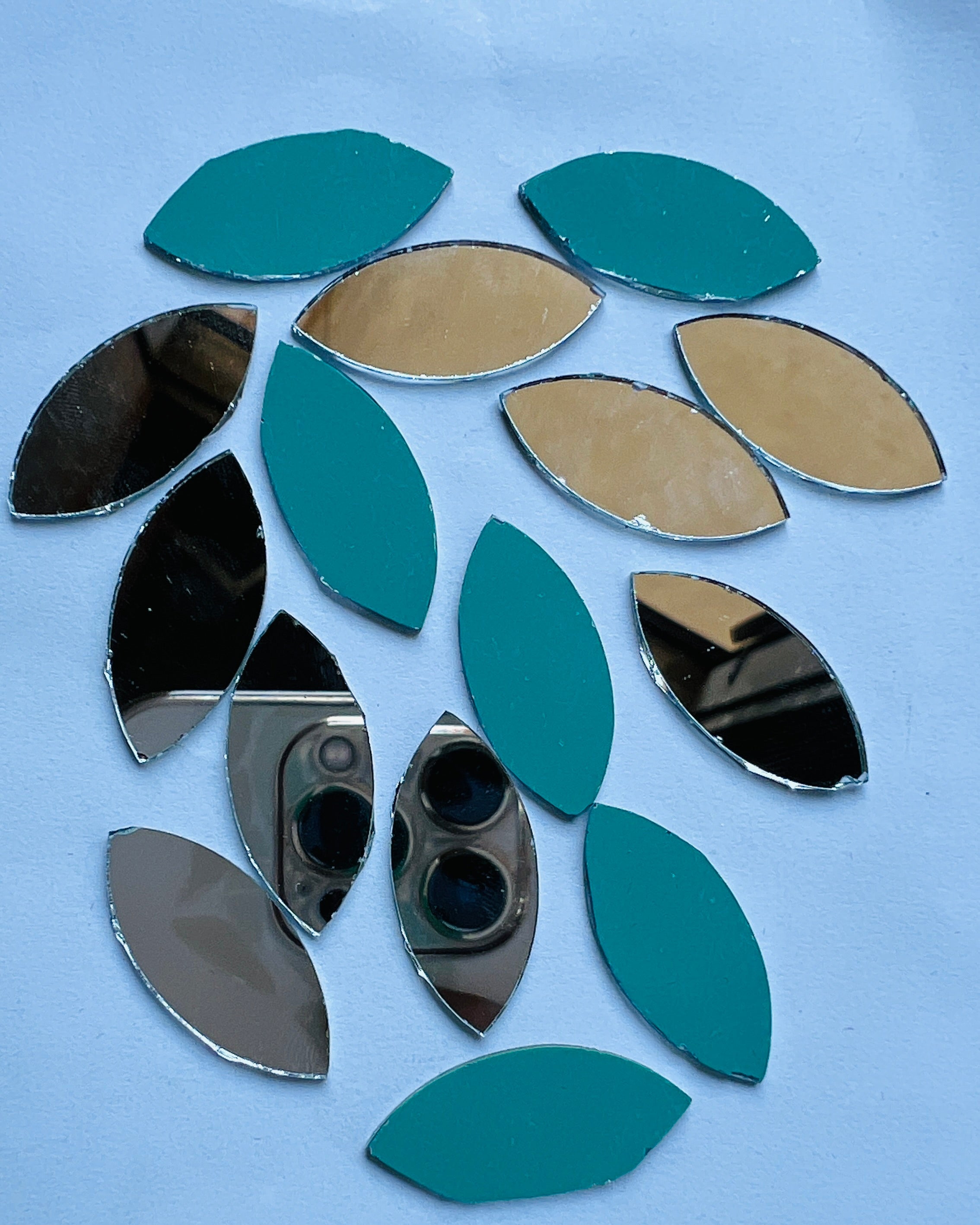Eye shape mirror 7mm to 48mm