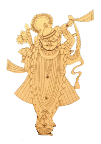 MDF Premarked shreenathji cutout-591