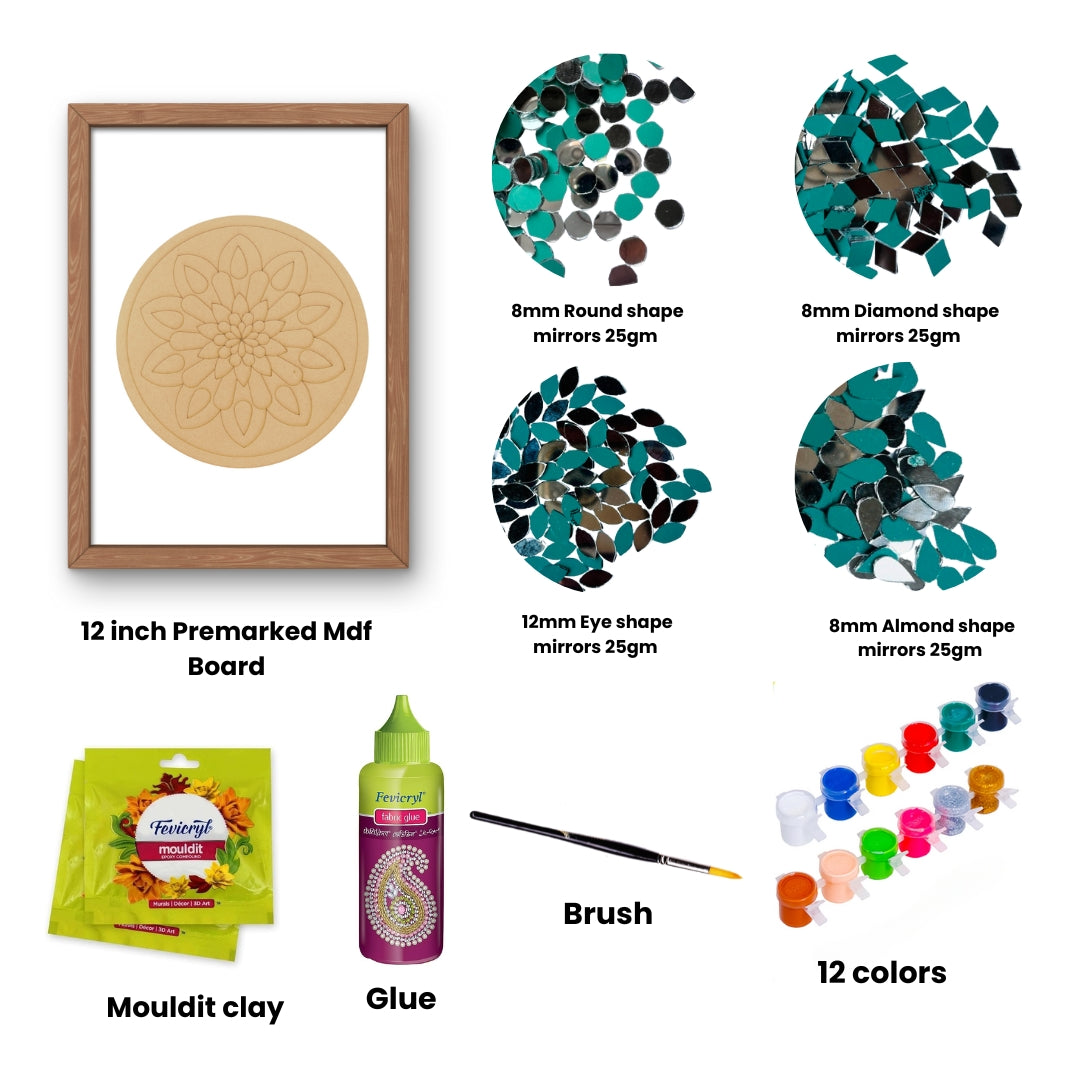 Rangoli Shape Lippan Art 159 DIY Kit-7