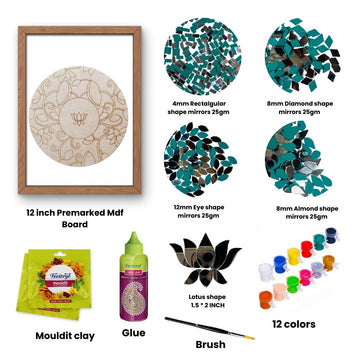 Rangoli Shape Lippan Art 252 DIY Kit-9