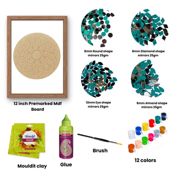 Rangoli Shape Lippan Art 120 DIY Kit-11