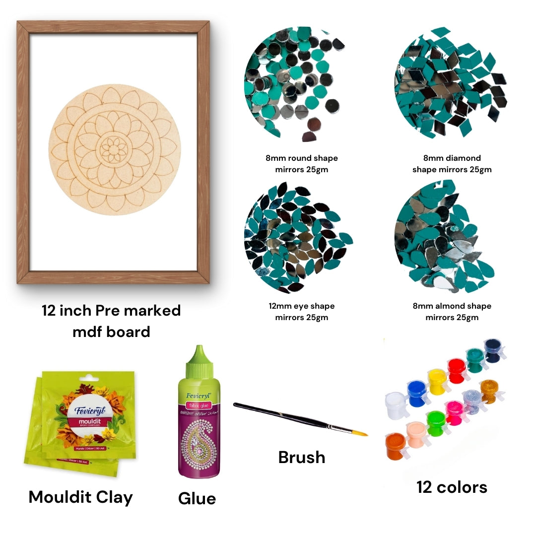 Rangoli Shape Lippan Art 86 DIY Kit-2