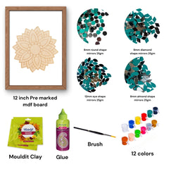 Flower Shape Lippan Art 101 DIY Kit-1