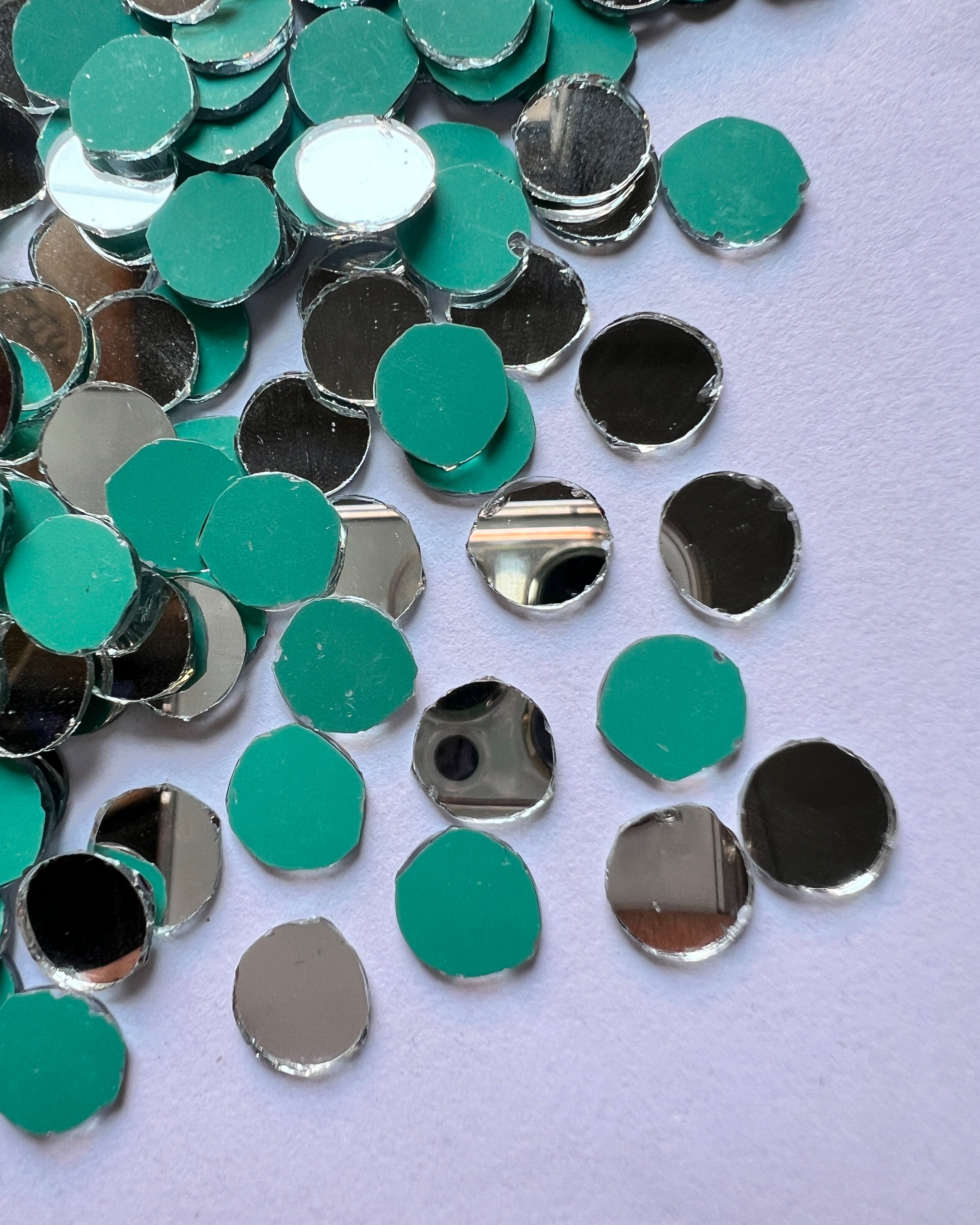 Round shape silver mirrors for art (4mm To 60mm)