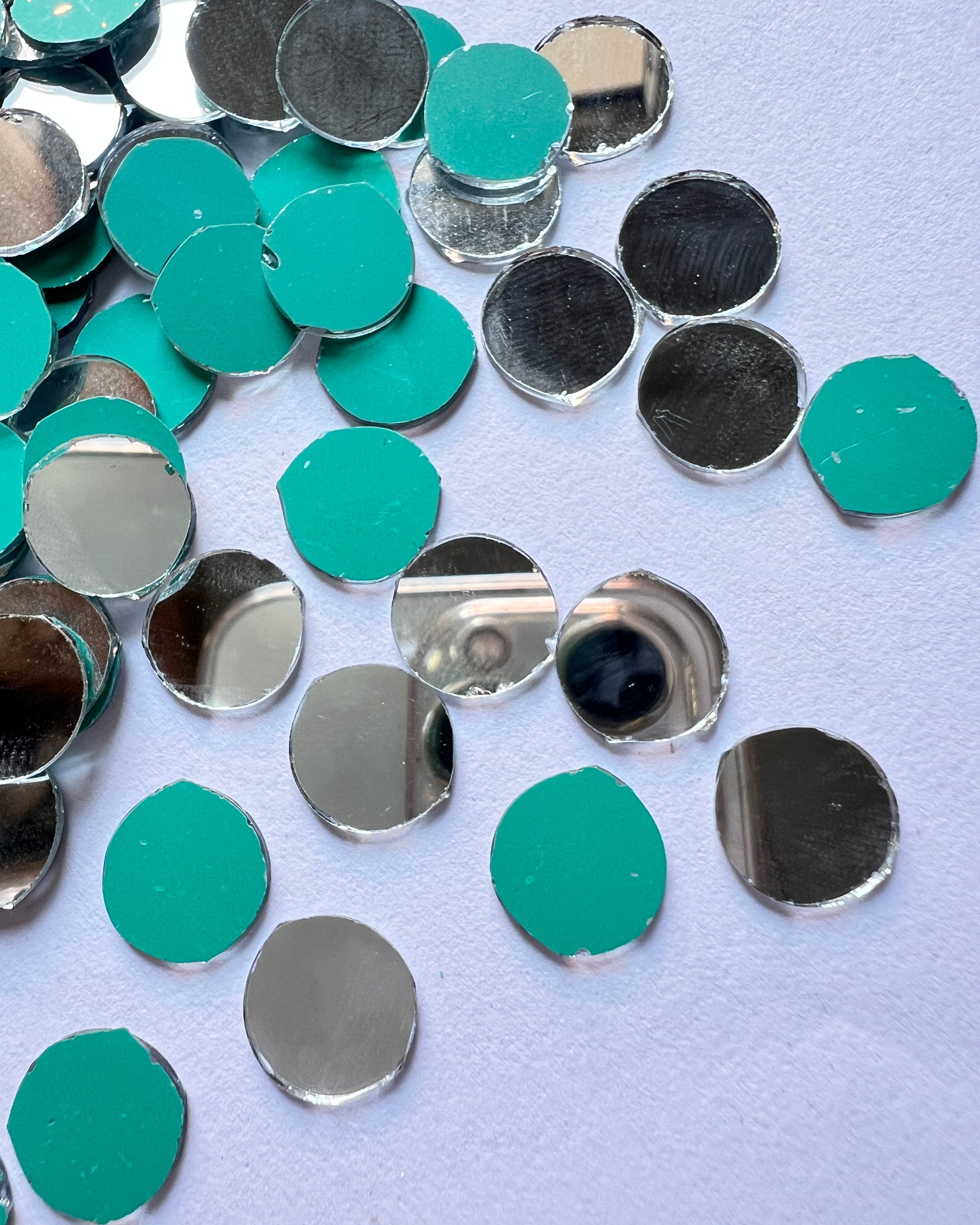Round shape silver mirrors for art (4mm To 60mm)