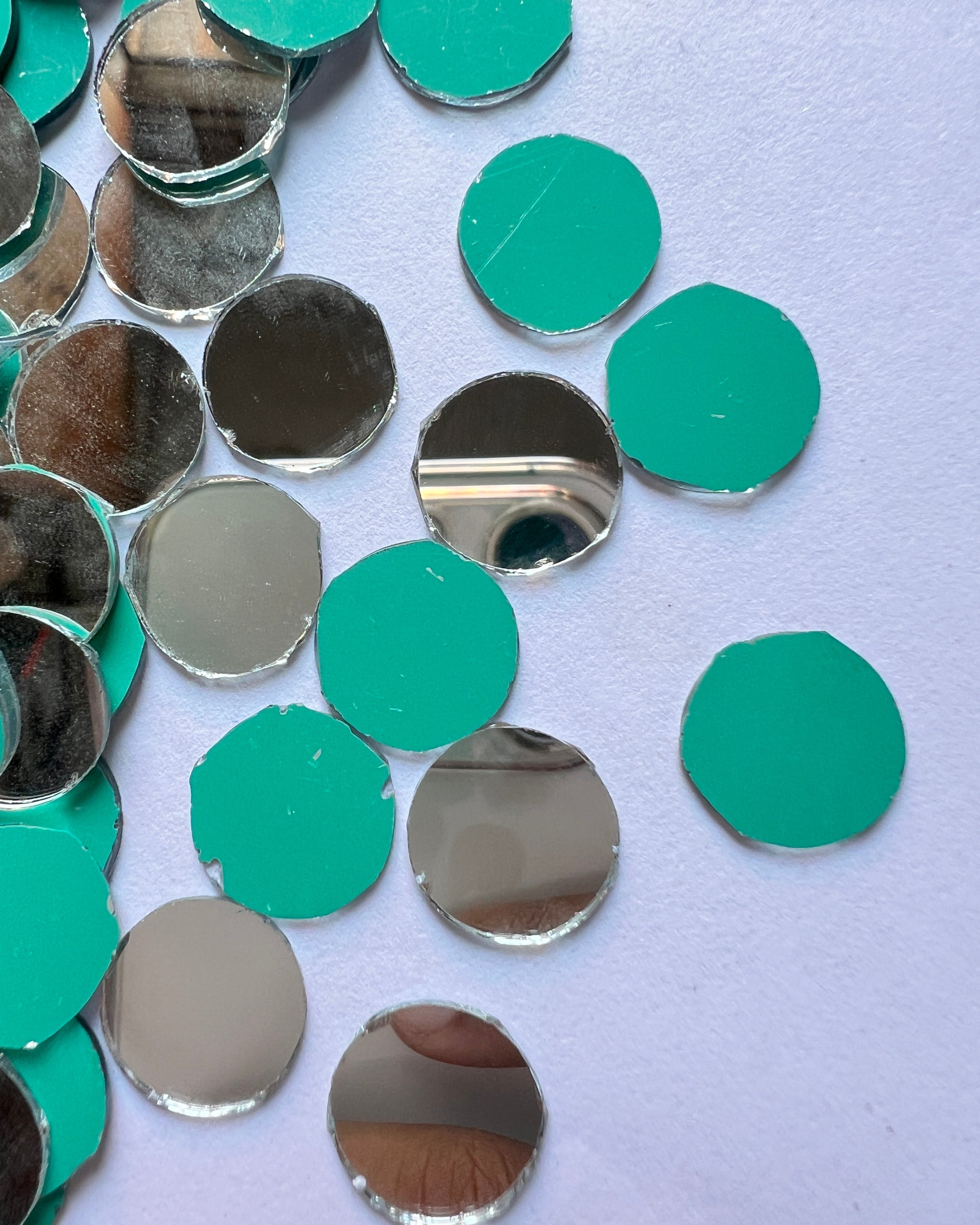 Round shape silver mirrors for art (4mm To 60mm)