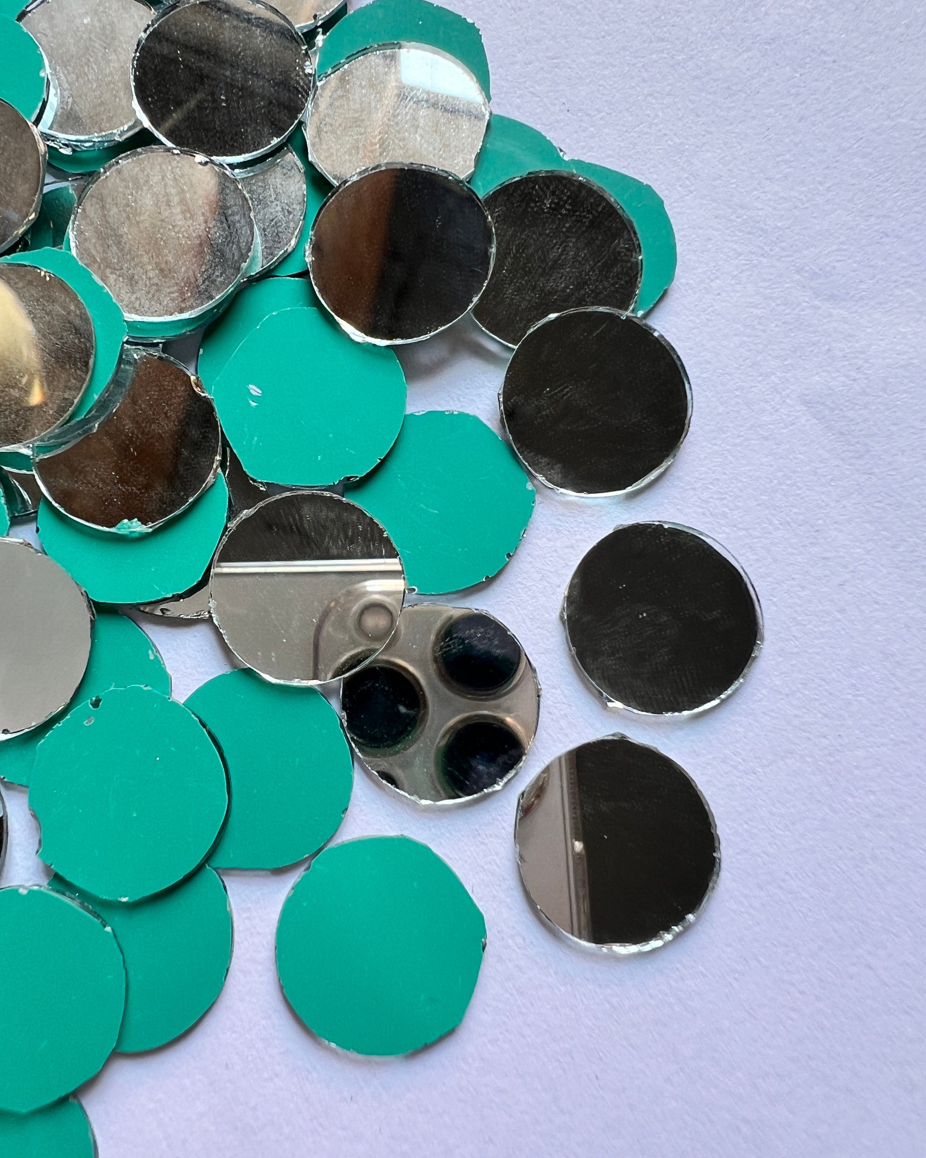 Round shape silver mirrors for art (4mm To 60mm)