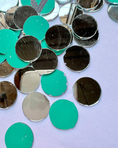 Round shape silver mirrors for art (4mm To 60mm)
