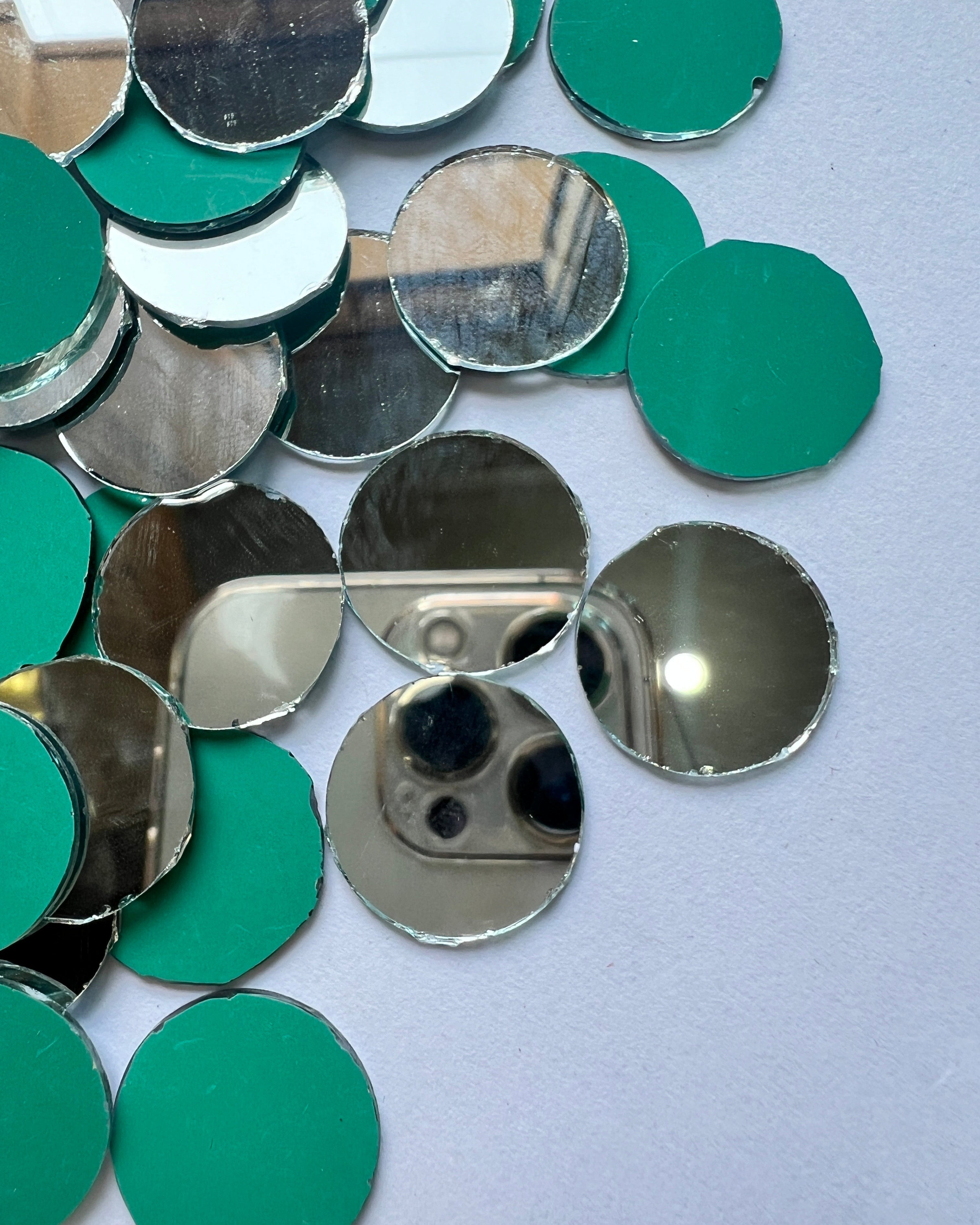 Round shape silver mirrors for art (4mm To 60mm)