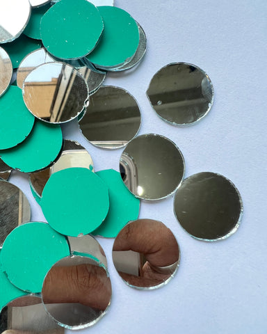 Round shape silver mirrors for art (4mm To 60mm)