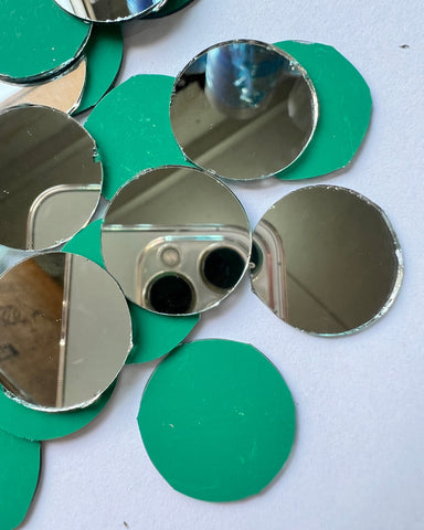 Round shape silver mirrors for art (4mm To 60mm)