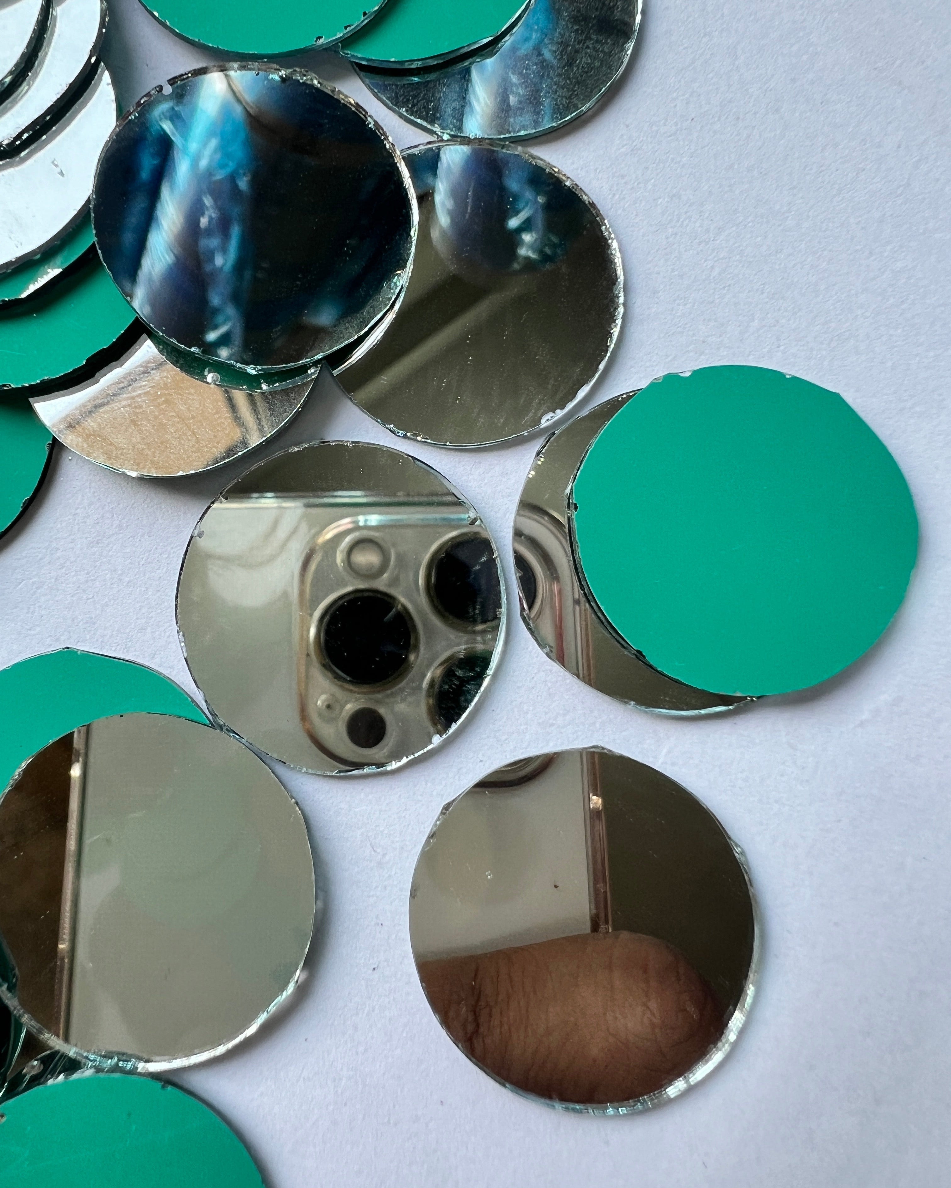 Round shape silver mirrors for art (4mm To 60mm)