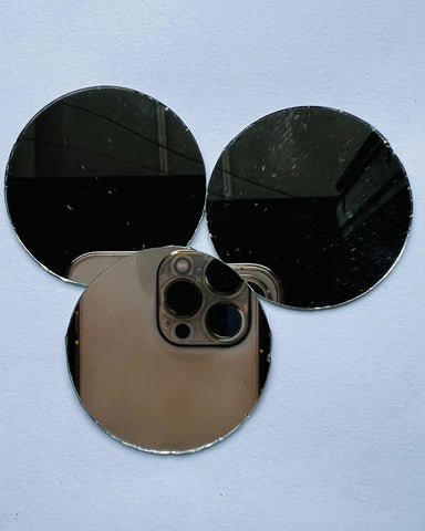 Round shape silver mirrors for art (4mm To 60mm)