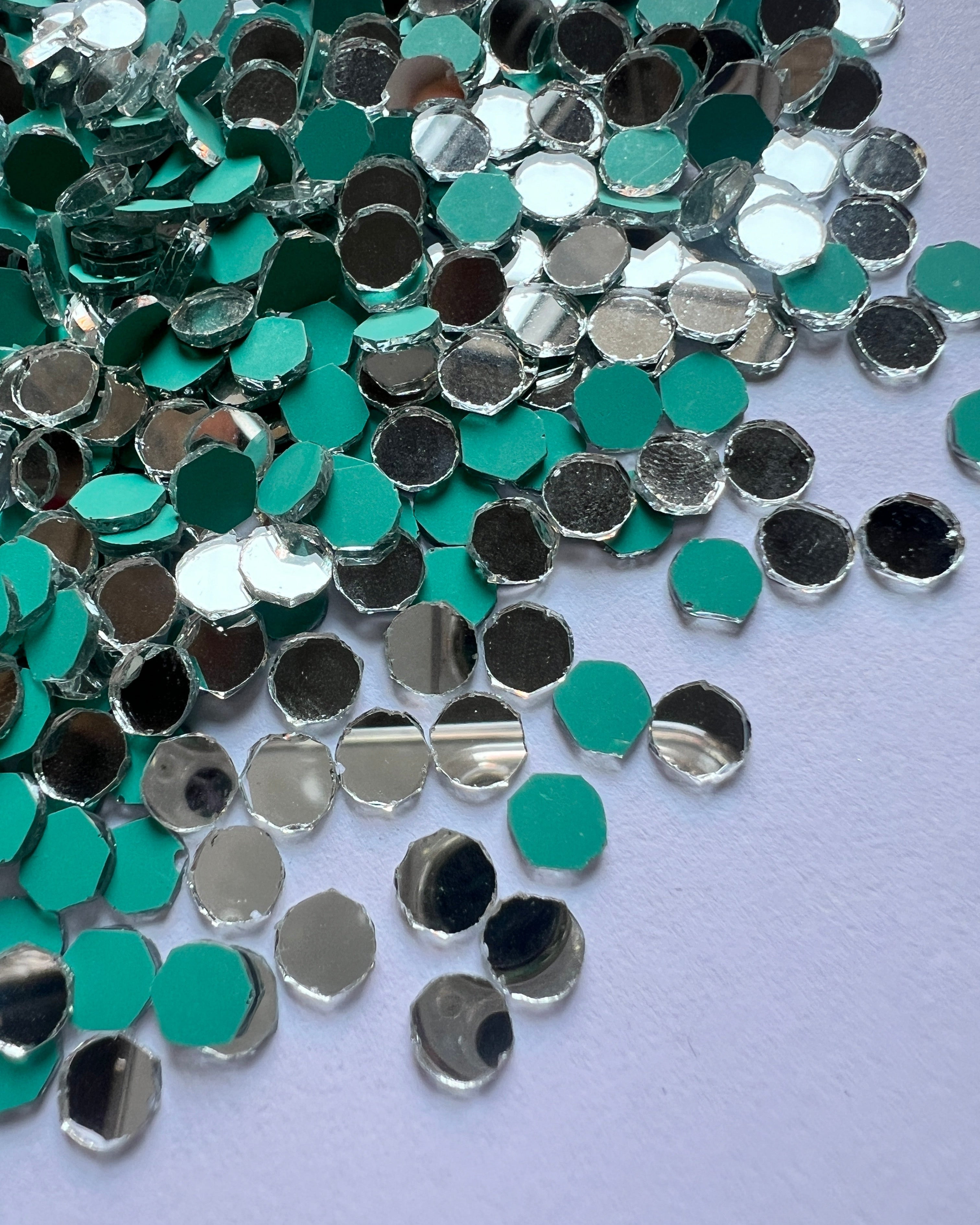 Round shape silver mirrors for art (4mm To 60mm)