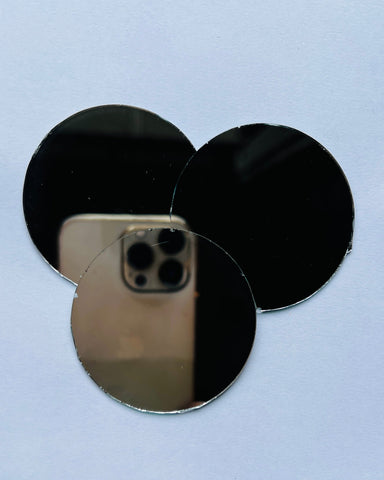 Round shape silver mirrors for art (4mm To 60mm)
