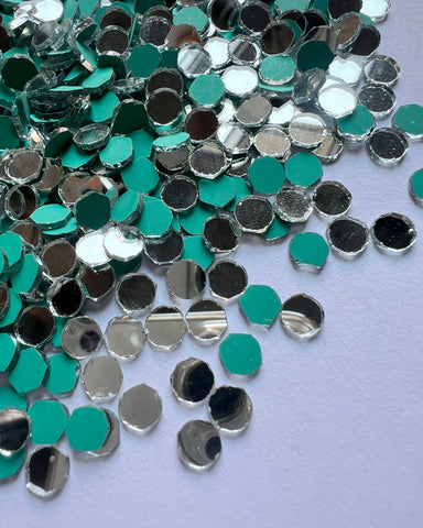 Round shape silver mirrors for art (4mm To 60mm)
