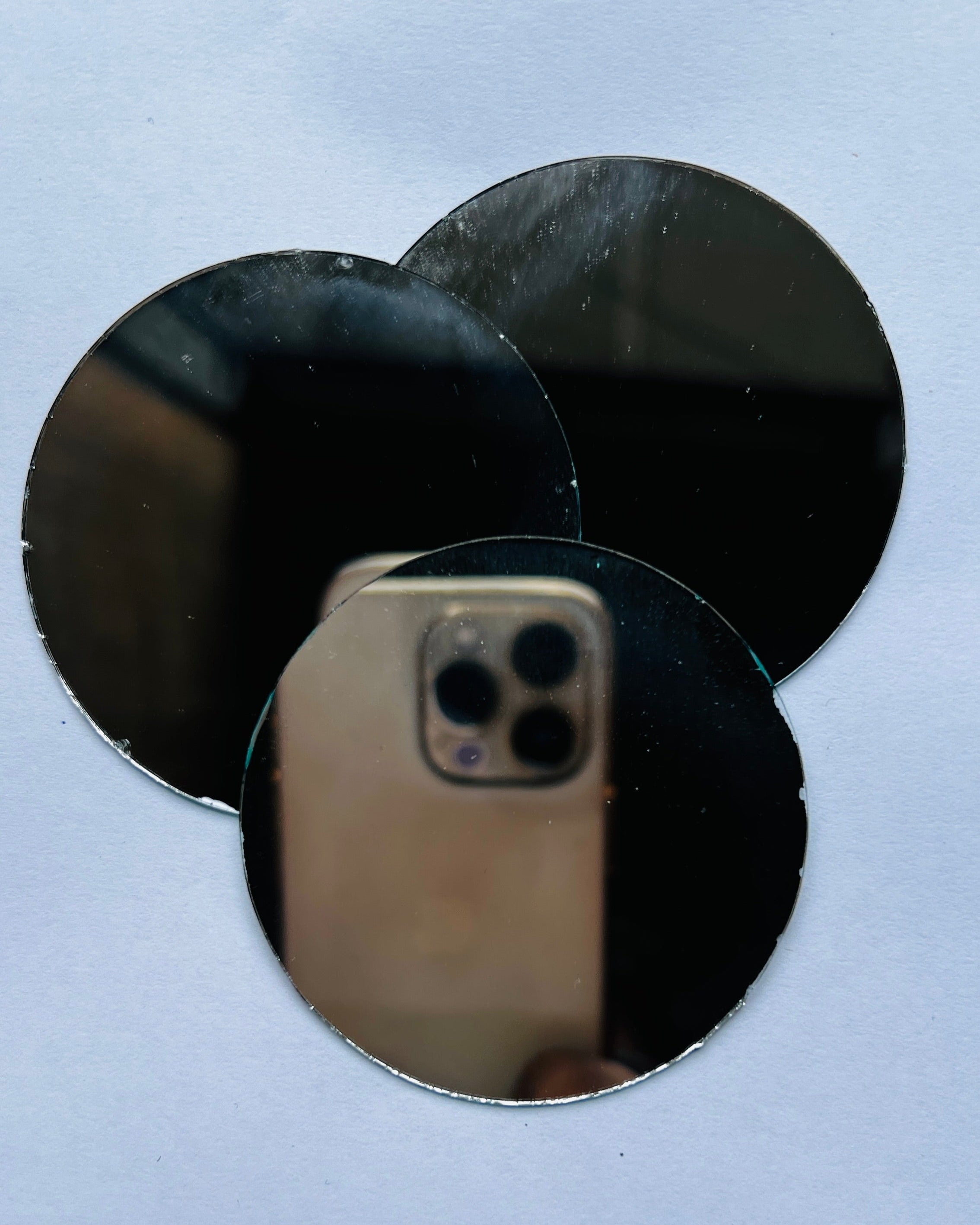 Round shape silver mirrors for art (4mm To 60mm)
