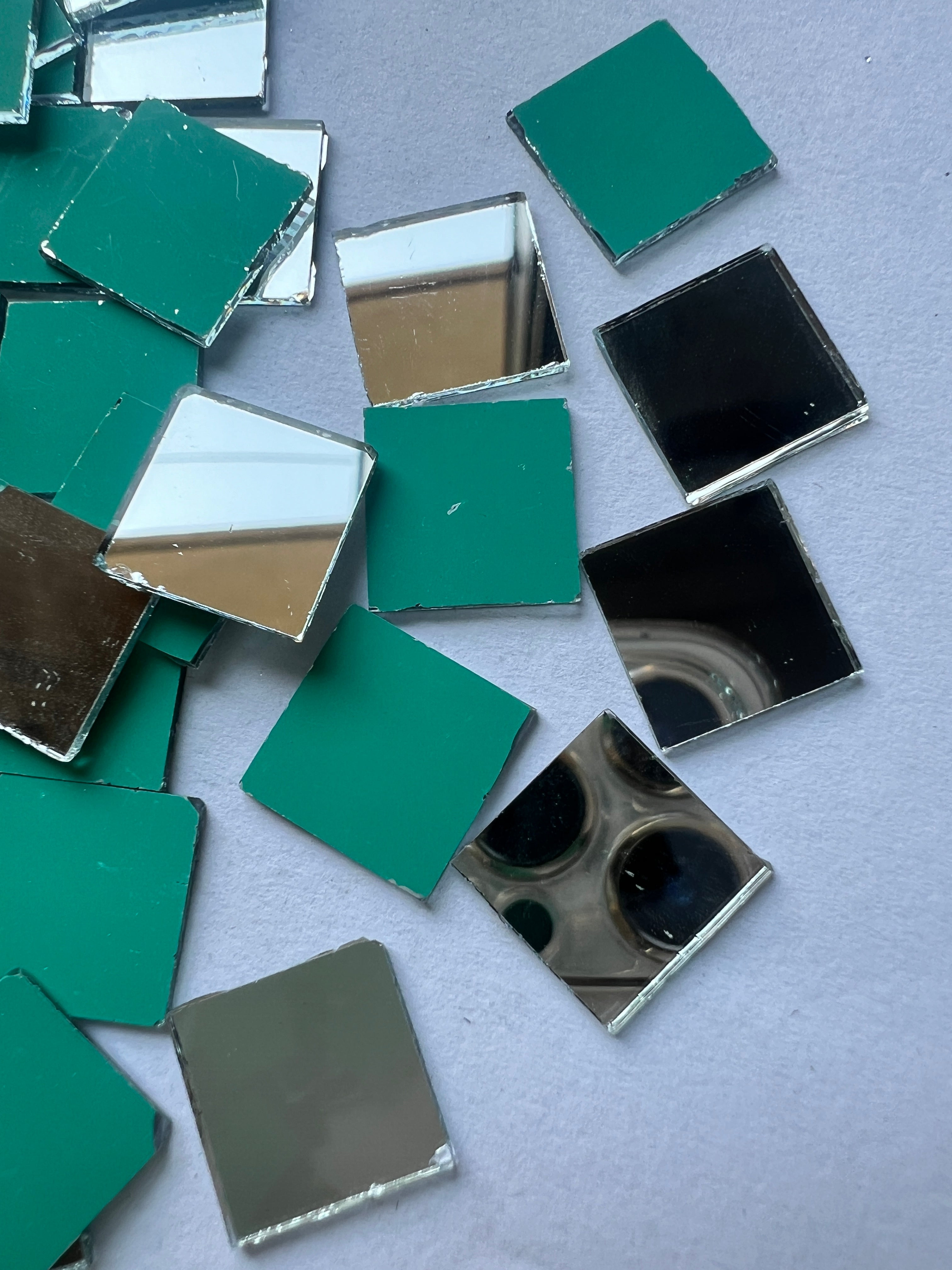 Square shape silver mirrors for art 4mm to 60mm