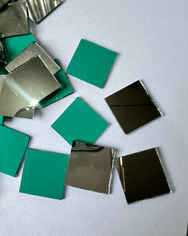 Square shape silver mirrors for art 4mm to 60mm