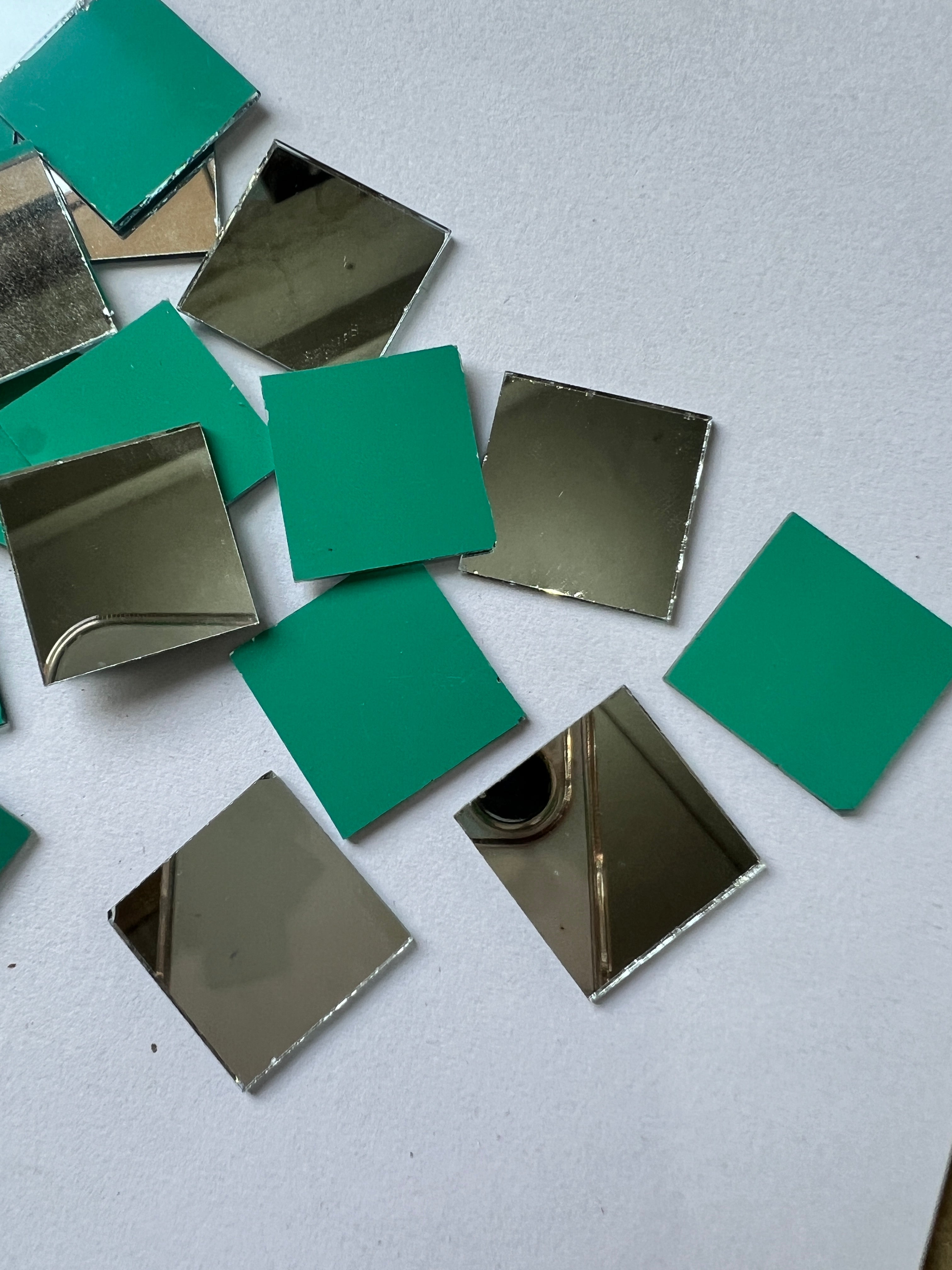 Square shape silver mirrors for art 4mm to 60mm