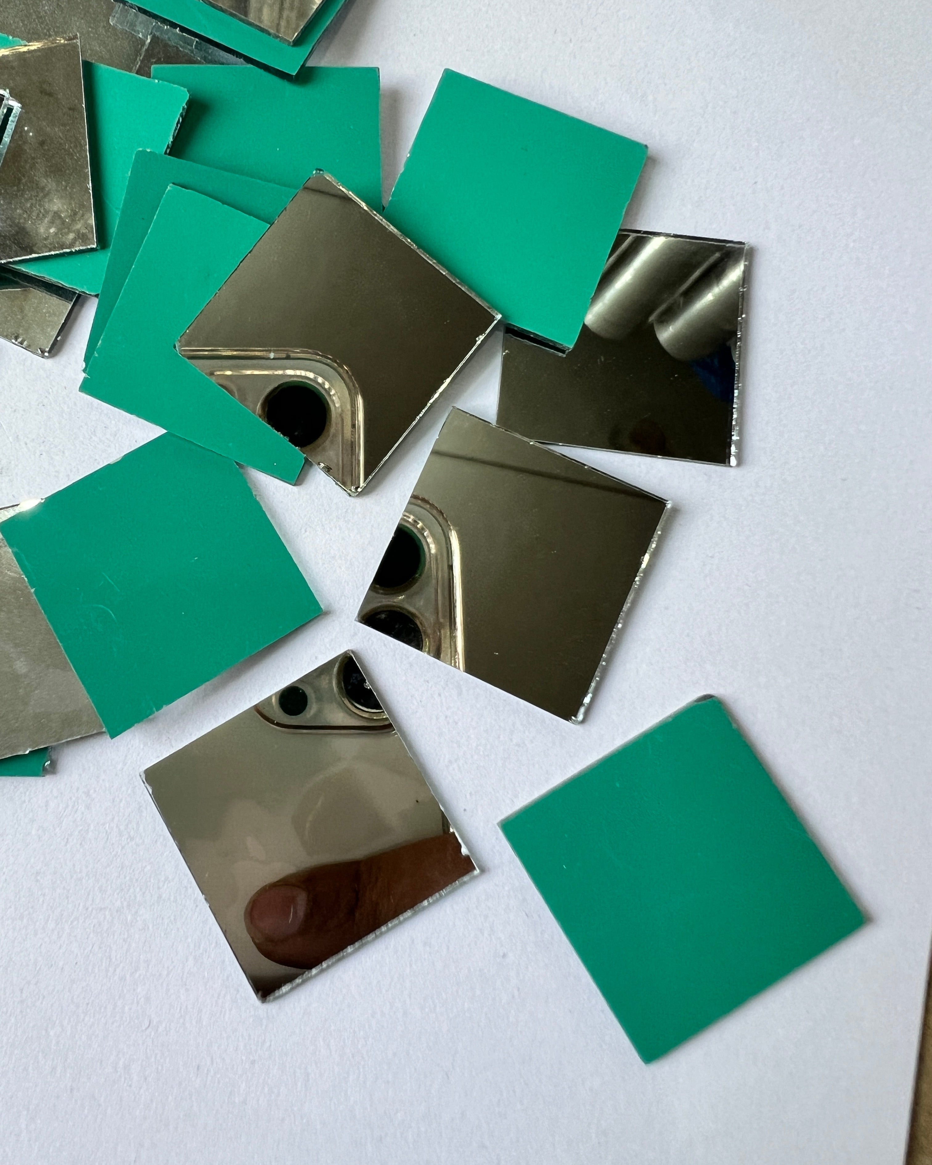 Square shape silver mirrors for art 4mm to 60mm