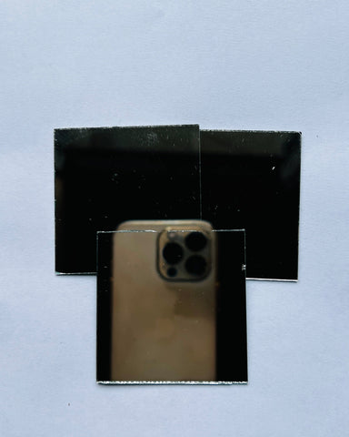 Square shape silver mirrors for art 4mm to 60mm