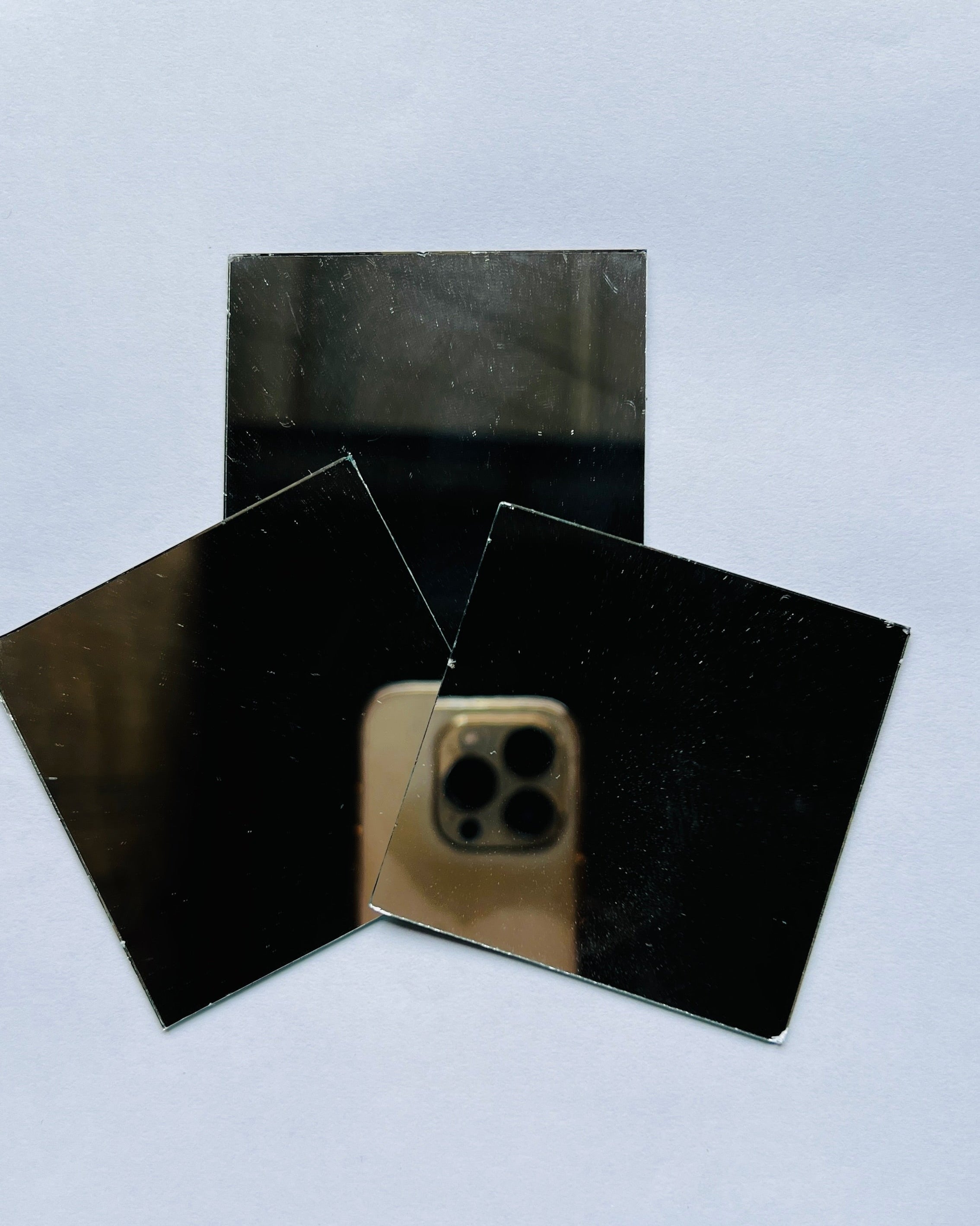 Square shape silver mirrors for art 4mm to 60mm
