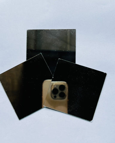 Square shape silver mirrors for art 4mm to 60mm