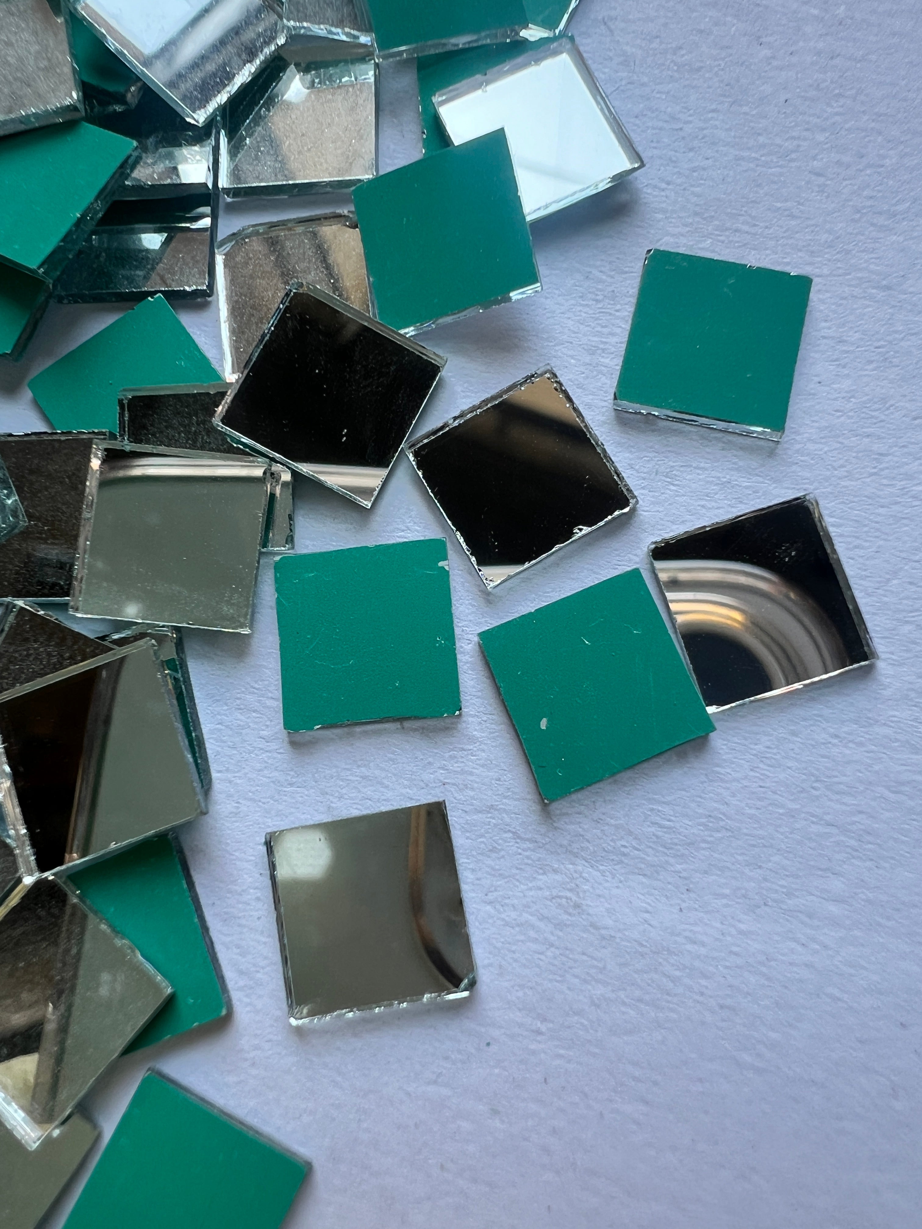 Square shape silver mirrors for art 4mm to 60mm