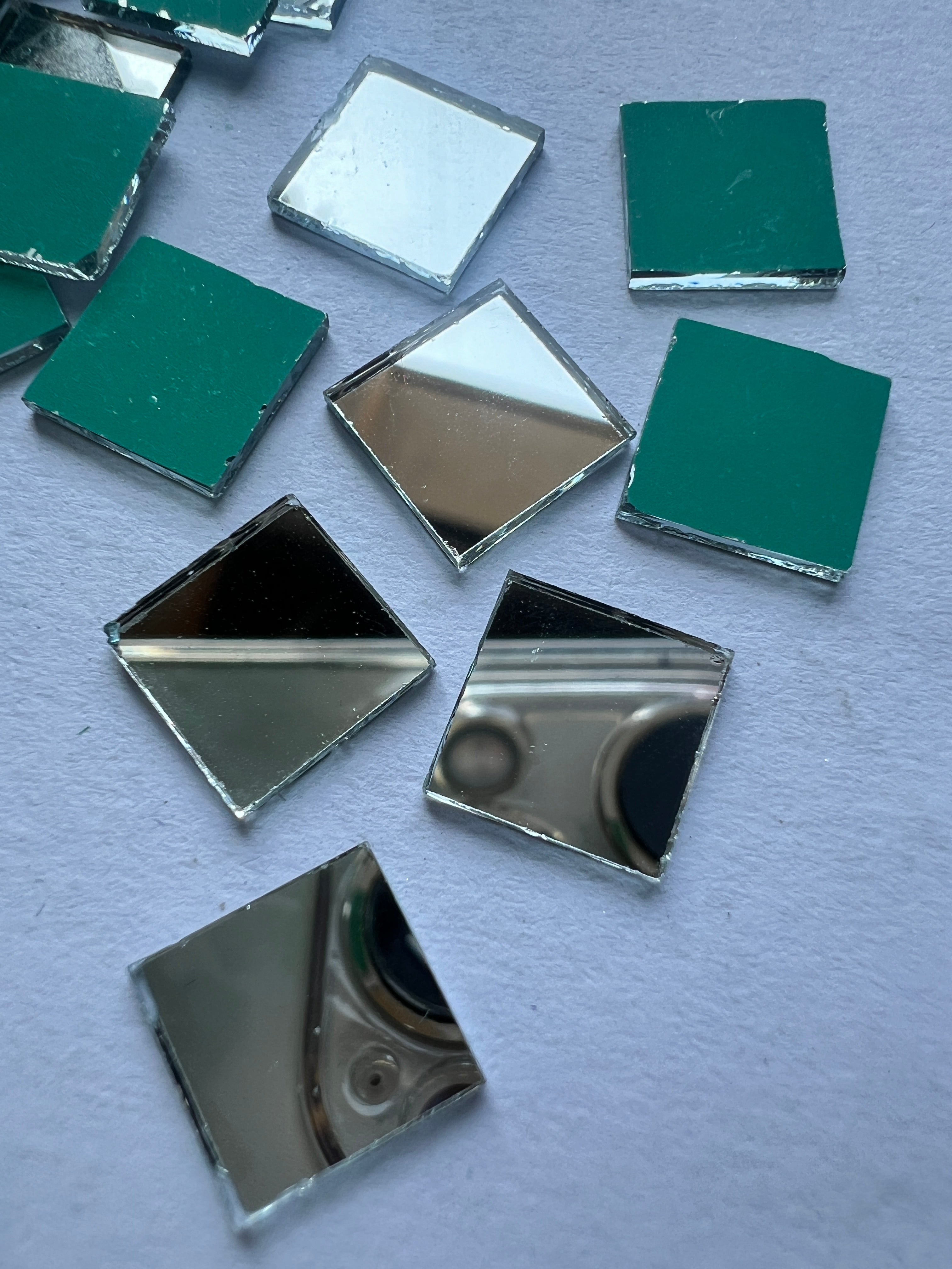 Square shape silver mirrors for art 4mm to 60mm