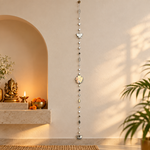 Ready-Made Silver Mirror Hanging String for Door & Wall Décor 40  INCH- ST-7