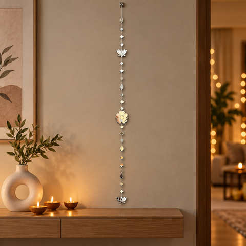 Ready-Made Silver Mirror Hanging String for Door & Wall Décor 40  INCH- ST-7