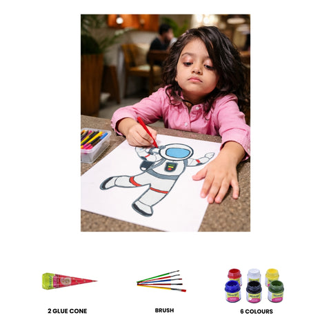 Astronaut Cutout Drawing Kit-346 (303)
