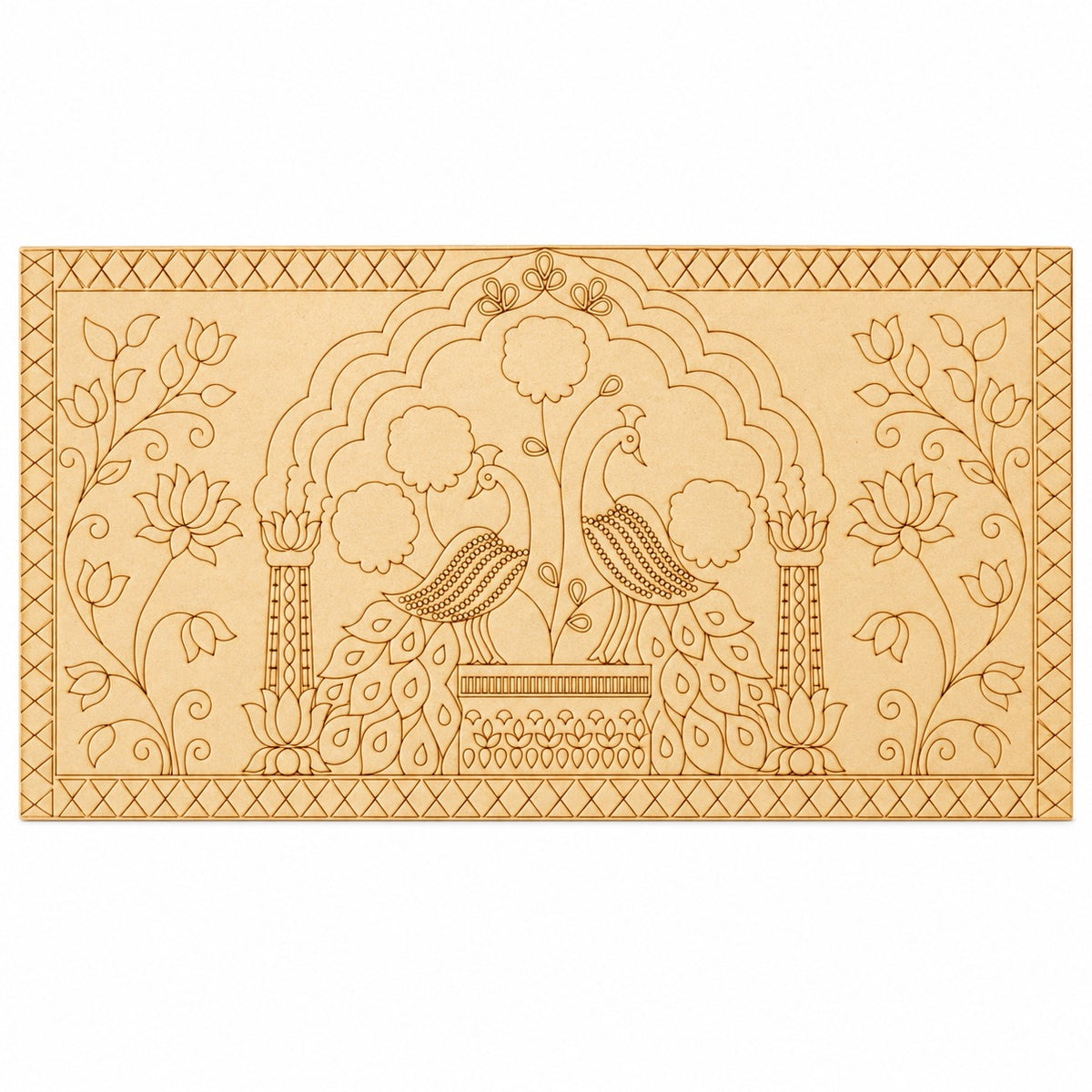 Royal Peocock MDF Board for Lippan Art, Wall Décor &  - 874