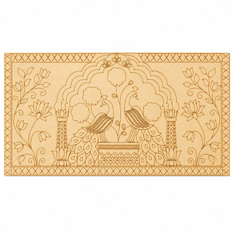 Royal Peocock MDF Board for Lippan Art, Wall Décor &  - 874