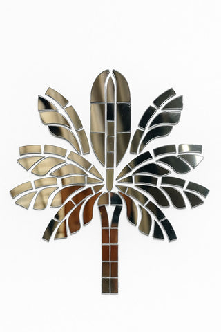 Fancy silver Tree shape mirror  K-1134