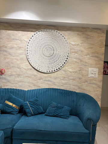 Decorative premarked round mdf ( with mirrors) - 525