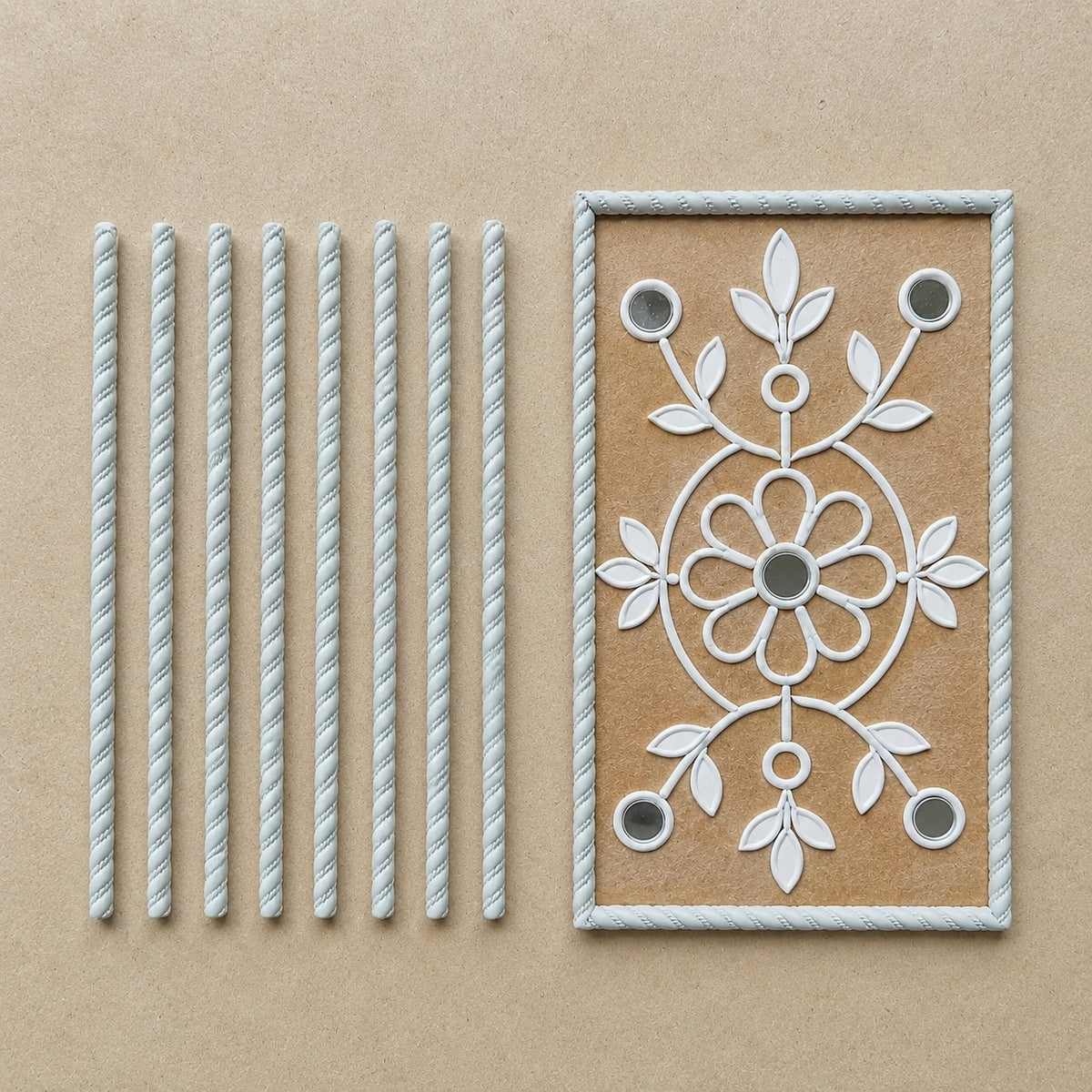 Twisted Rope Pattern Clay Border Strip for Lippan Art & Wall Decor - CLAY BORDER 7
