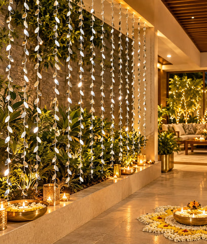 80 Inch Silver Mirror Hanging String for Resort, Home & Event Decoration-ST-11