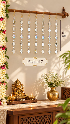 Diamond Mirror Hanging String for Lippan Art & Wall Décor 6 INCH - ST-13